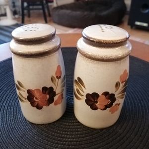 Denby England salt and pepper shakers